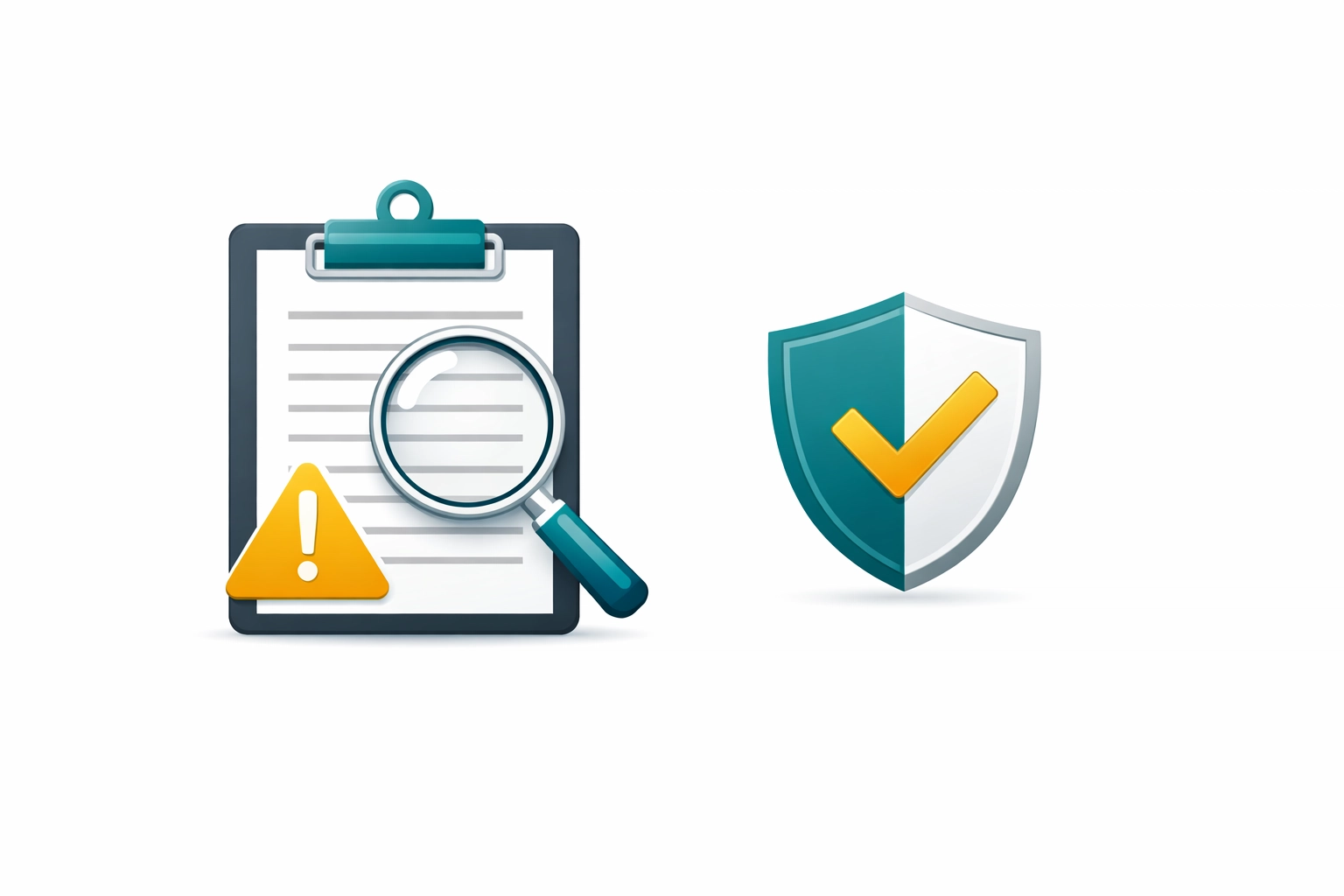 Insurance red flag warning and policy review graphic