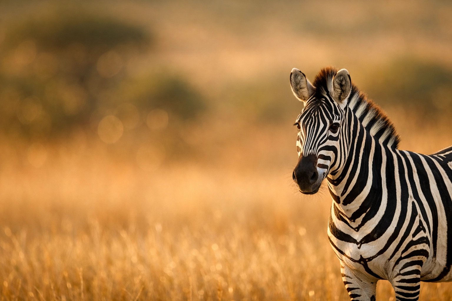 Zebra stock photo with clean blurred background demonstrating proper wildlife photography composition