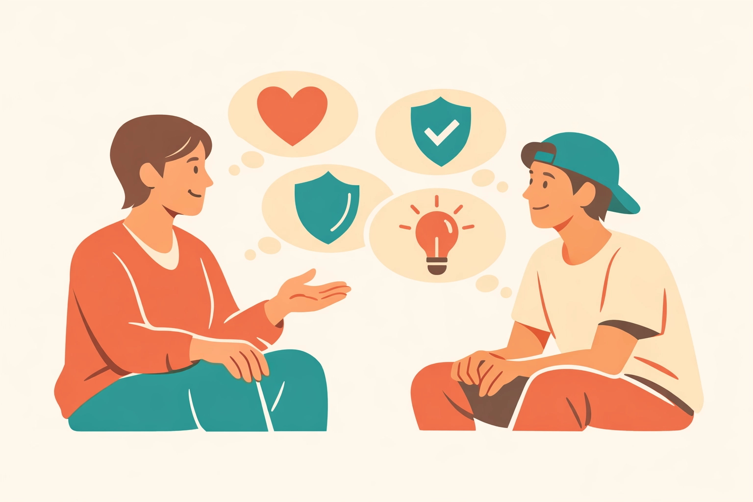 Parent and teen discussing Christian movie choices and building media discernment