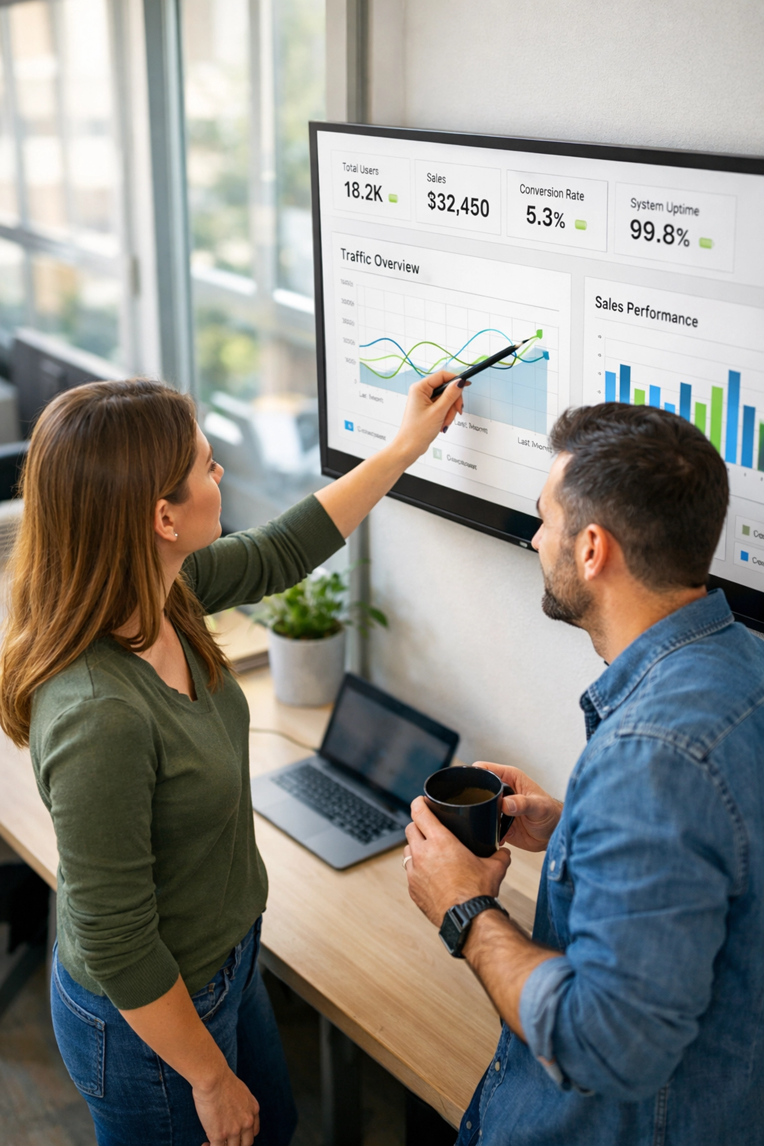 IT professionals analyzing a ServiceNow dashboard to ensure proactive license audit compliance.