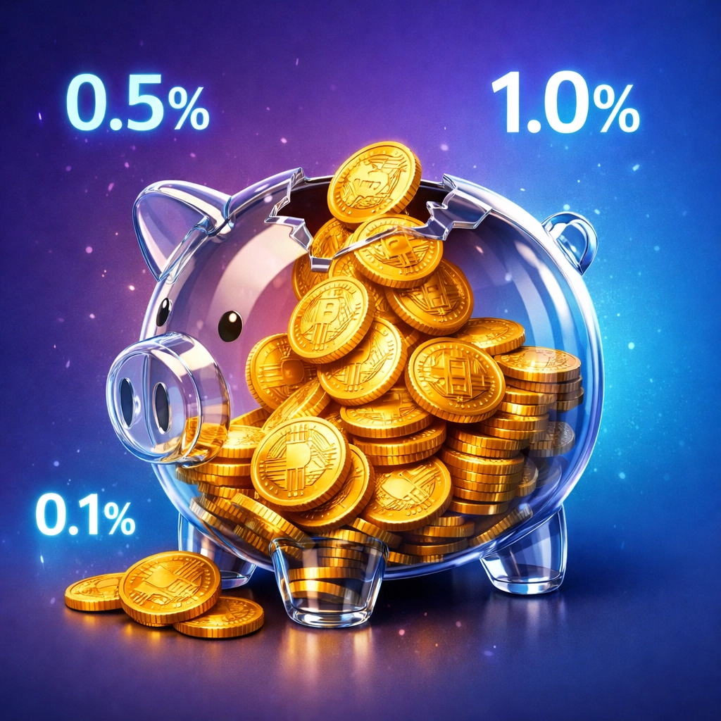 Crypto payment processing fee savings comparison showing merchant cost reduction