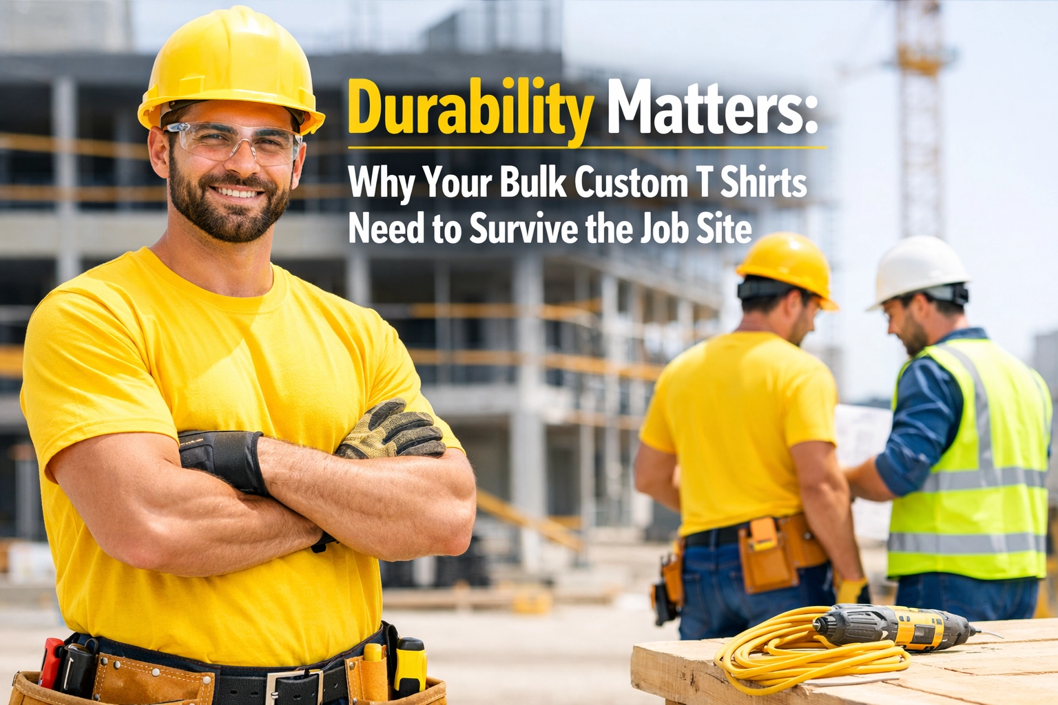 [HERO] Durability Matters: Why Your Bulk Custom T Shirts Need to Survive the Job Site