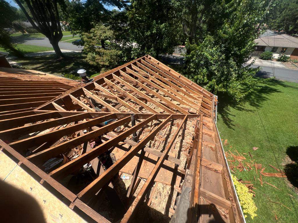 Residential Roof Replacement in Progress