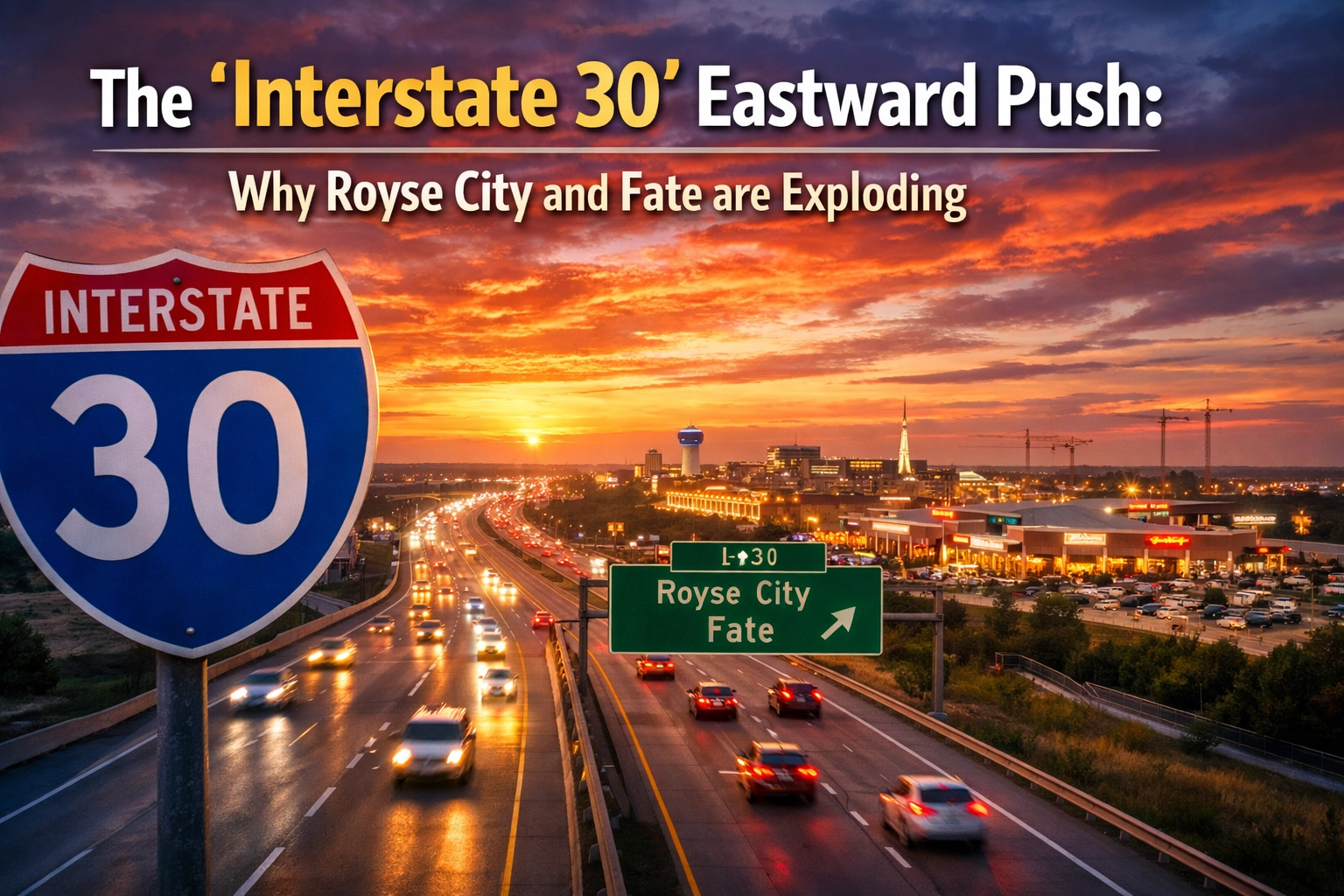 [HERO] The 'Interstate 30' Eastward Push: Why Royse City and Fate are Exploding