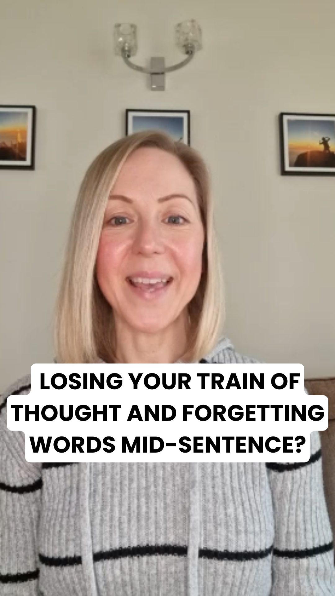 Losing your train of thought and forgetting words mid-sentence? Losing your train of thought and forgetting words mid-sentence?