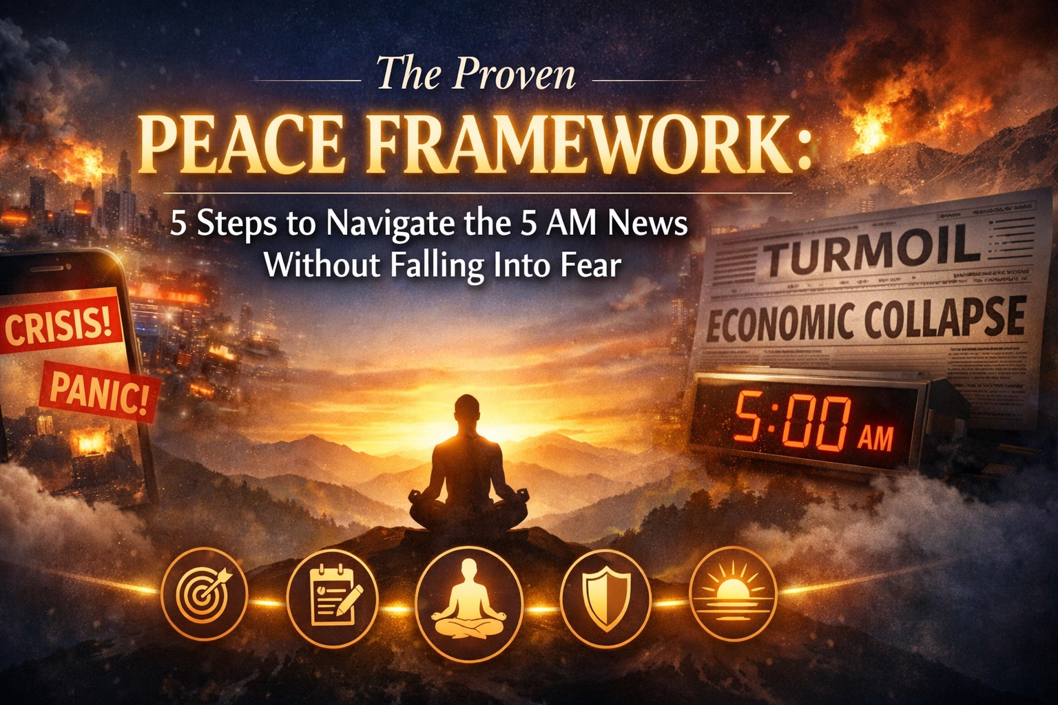 [HERO] The Proven Peace Framework: 5 Steps to Navigate the 5 AM News Without Falling Into Fear