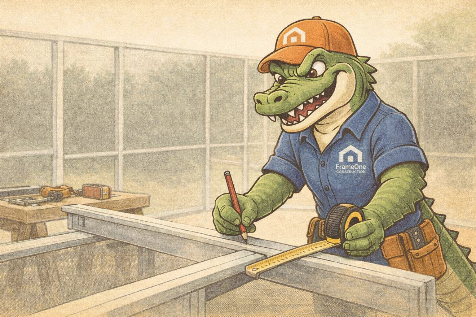 Al E. Gator flashback - on the tools 20 years ago (vintage feel)