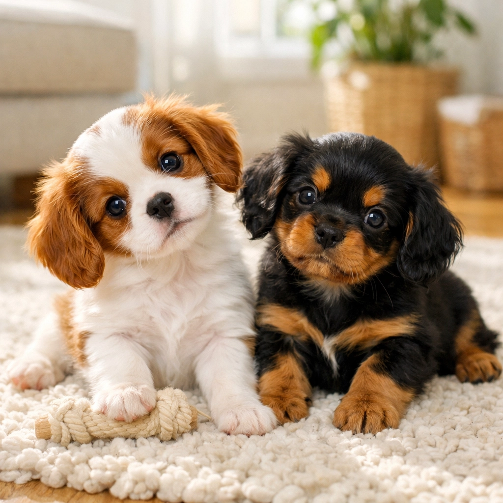 AKC Cavalier King Charles breeder in Boring Oregon raises puppies with early socialization for therapeutic work.