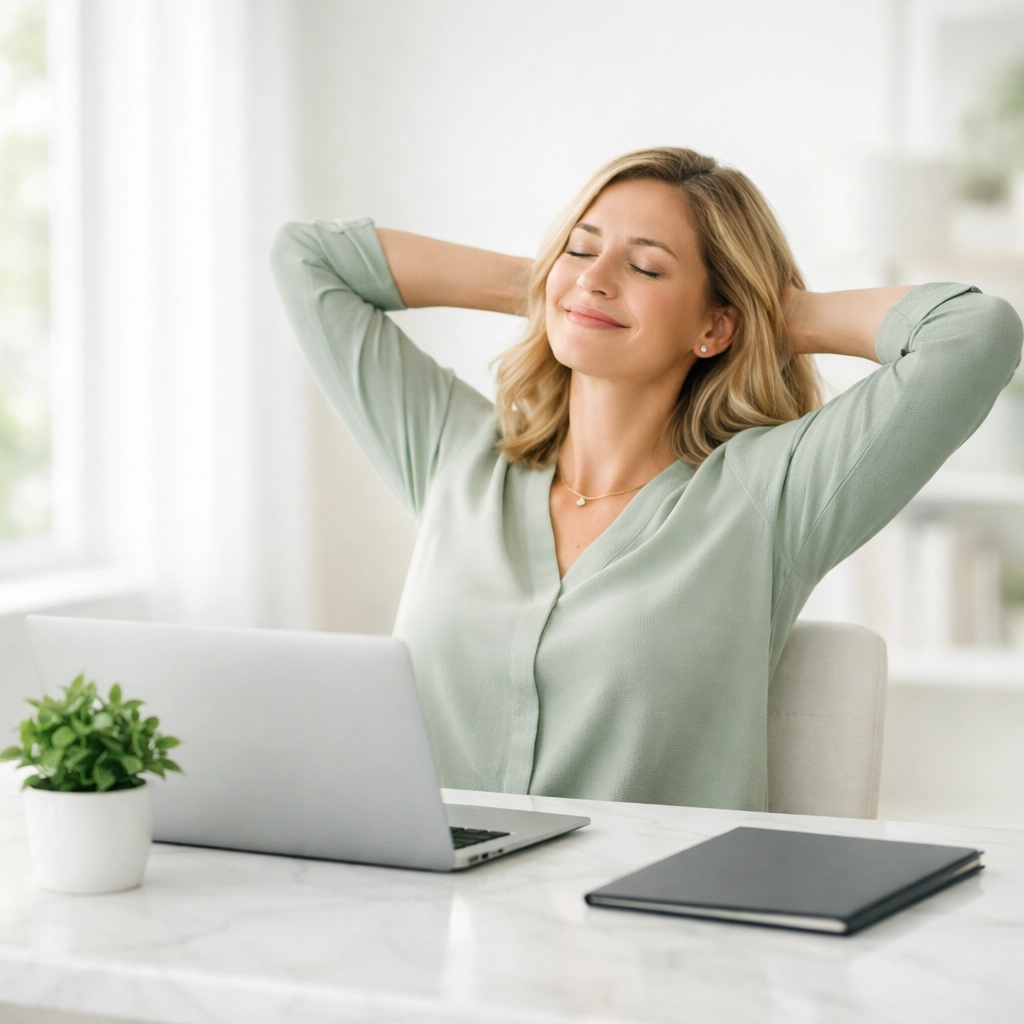 A woman completing a stress-free DSCR loan application for a Missouri investment property.