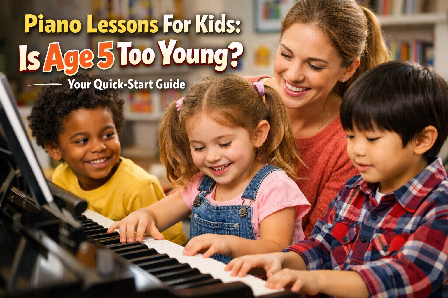 [HERO] Piano Lessons For Kids: Is Age 5 Too Young? Your Quick-Start Guide