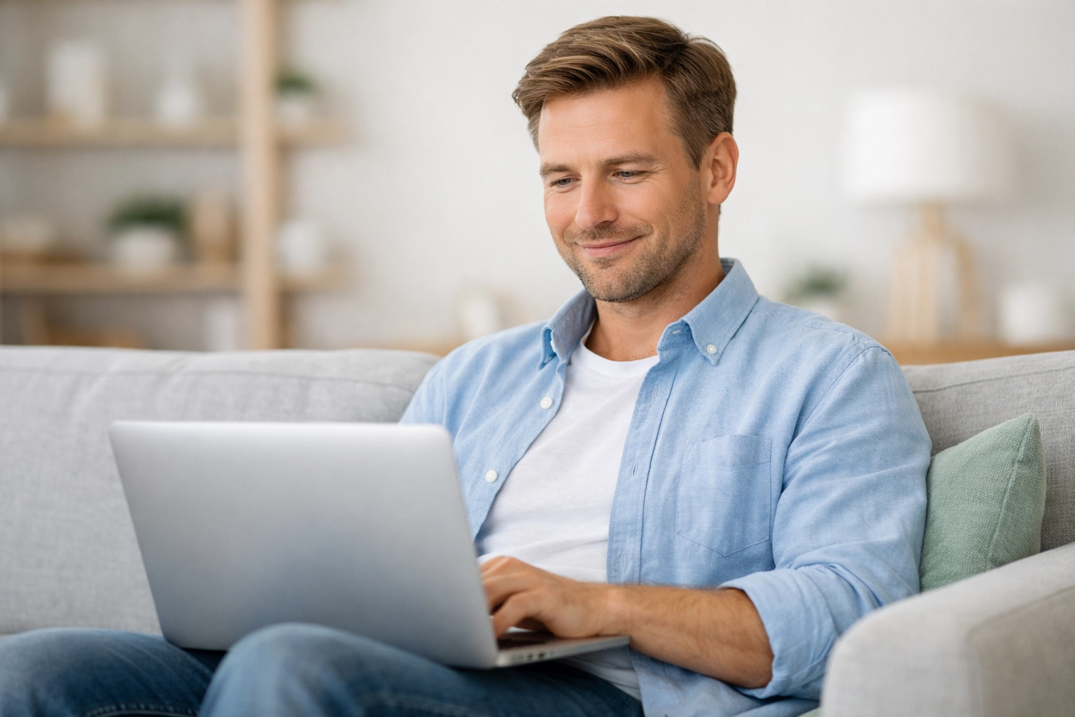 A relaxed individual managing their budget after securing bad credit loans Toronto online.