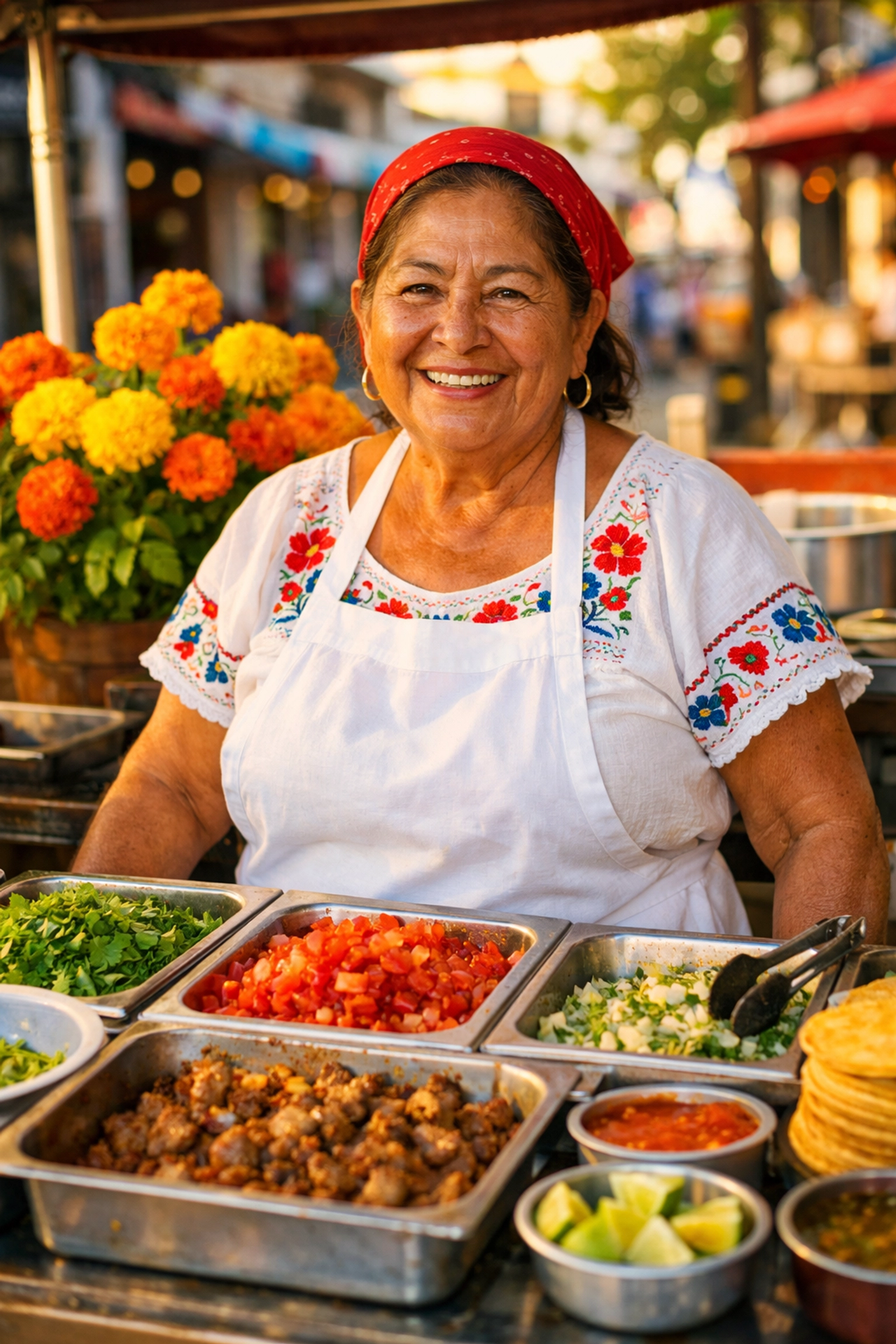 Local taco stand in Puerto Vallarta showing authentic street food experience
