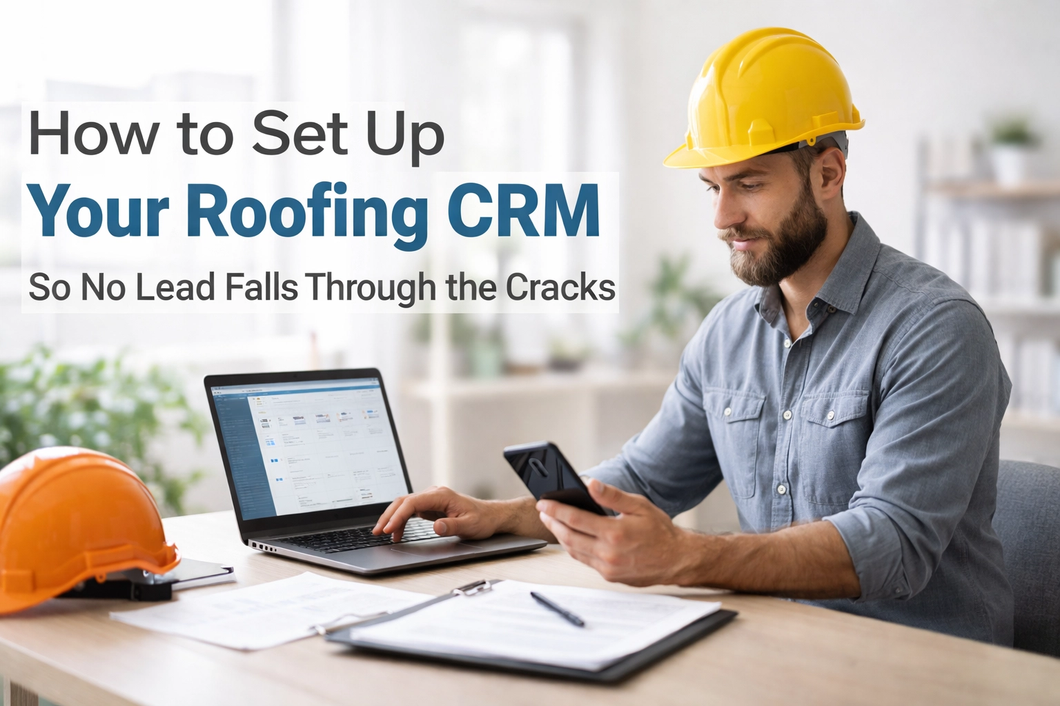 [HERO] How to Set Up Your Roofing CRM So No Lead Falls Through the Cracks