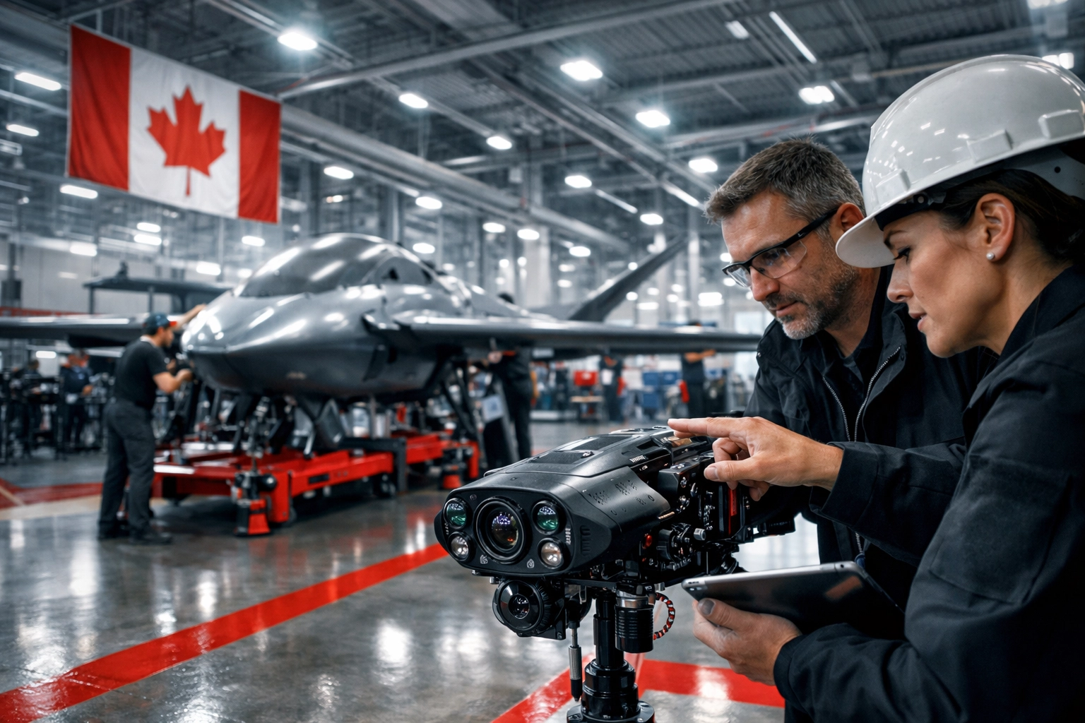 Aerospace manufacturing facility in Mirabel supporting Quebec's defence industry