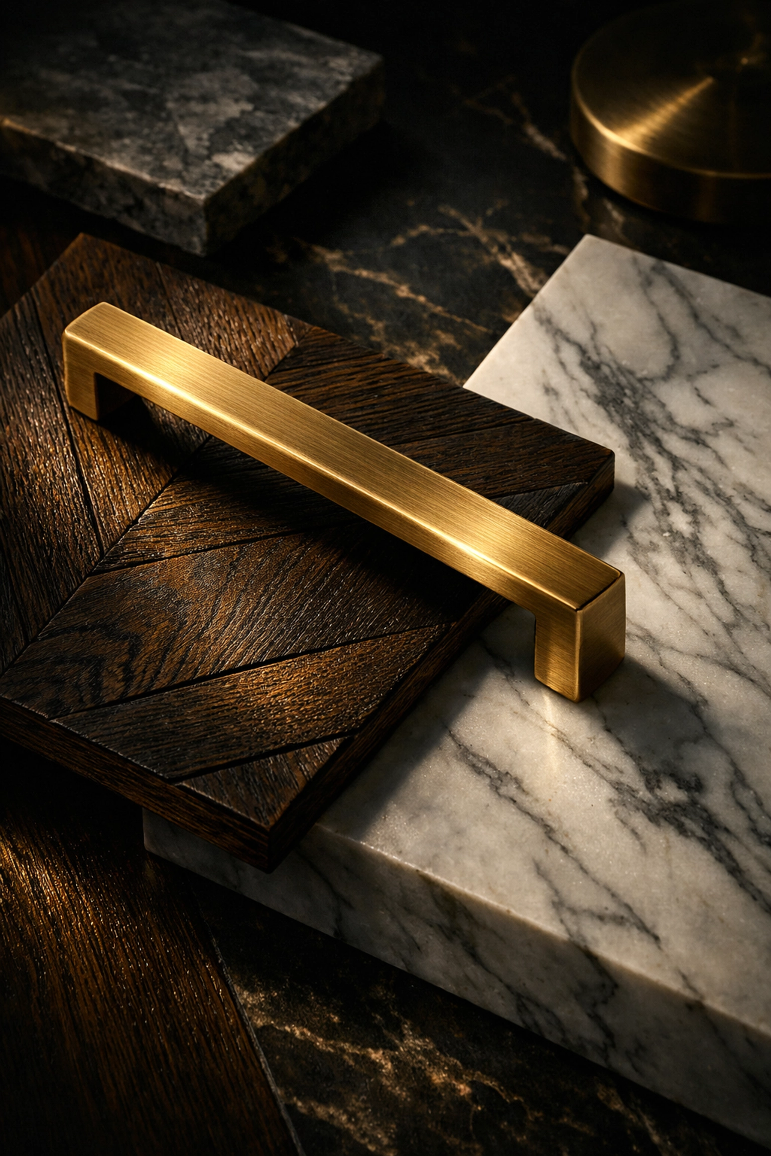 Luxury home finishings and high-end materials selected for a bespoke West Sussex property renovation.