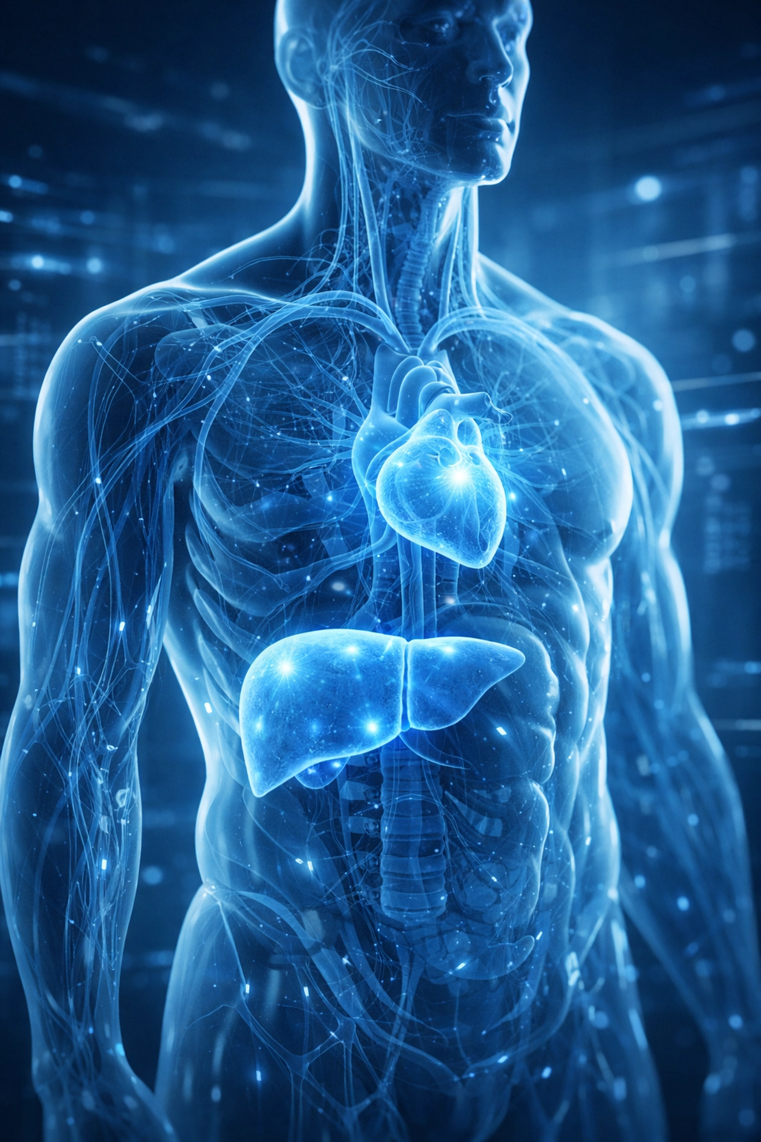 Visualization of cardiovascular and liver health benefits from triple agonist peptide treatment