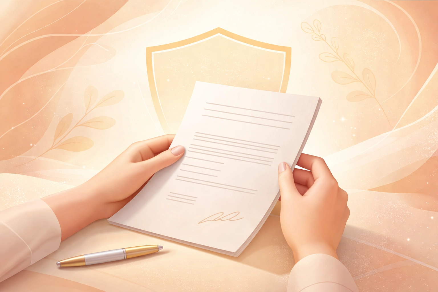 Illustration representing legal protections and surrogacy agreement security in Washington