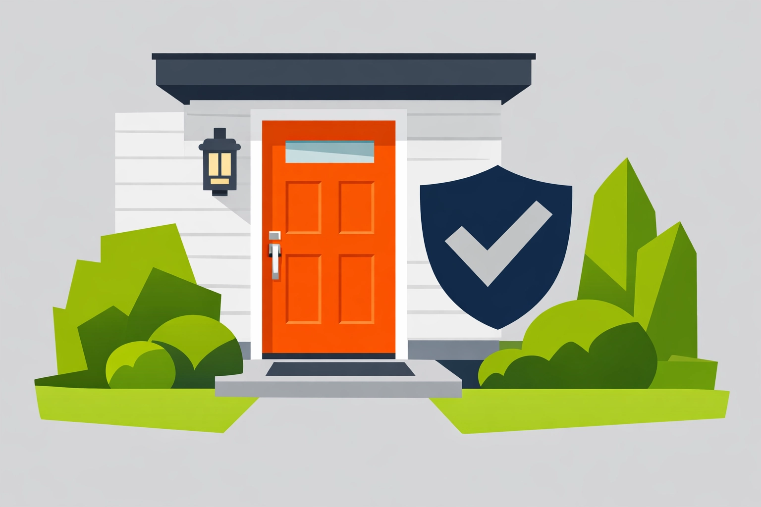 Secure home in Bristol with a safety shield icon representing trusted local locksmith expertise.