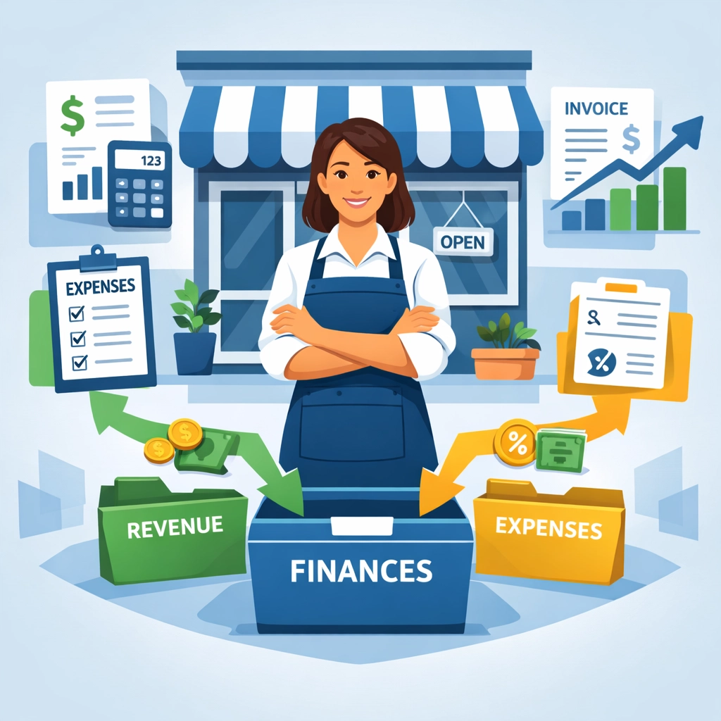 Small business owner maximizing tax deductions with professional planning