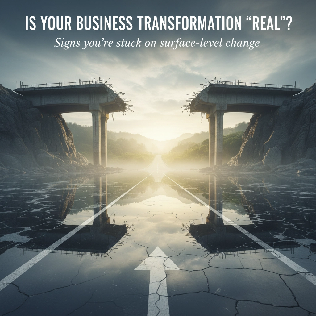 Is your business transformation "real"? Signs you're stuck on surface-level change