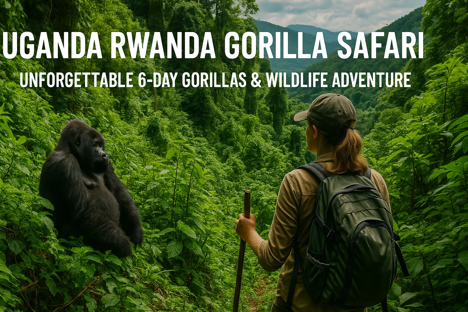 uganda rwanda gorilla safari hero image