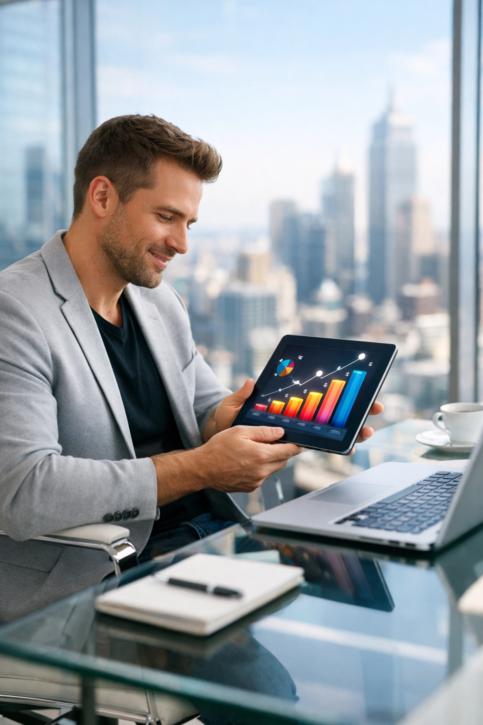 Marketing professional analyzing data trends for precision targeting and scaling an independent music brand.