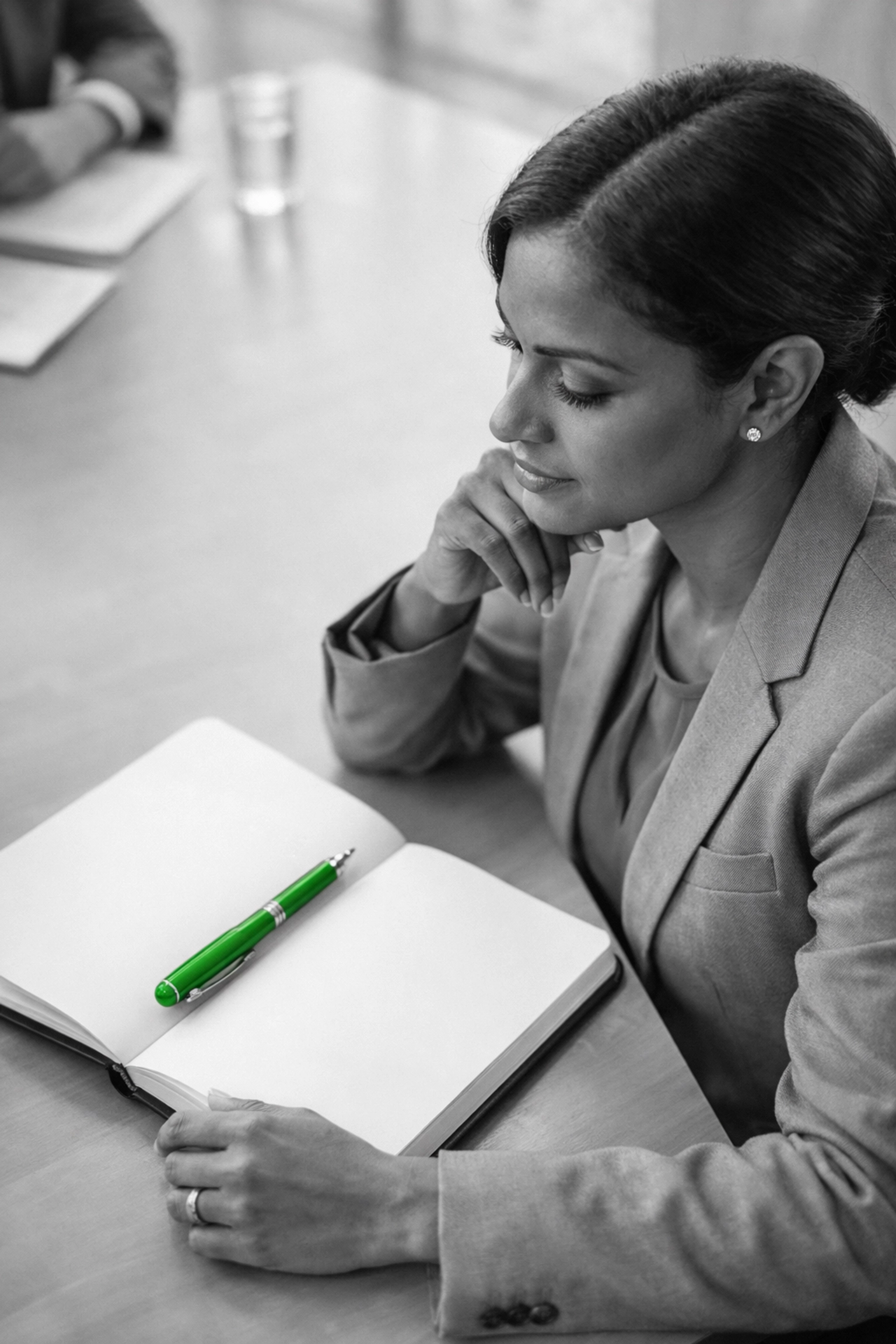 A professional engaged in nonprofit leadership training and board member development workshop.