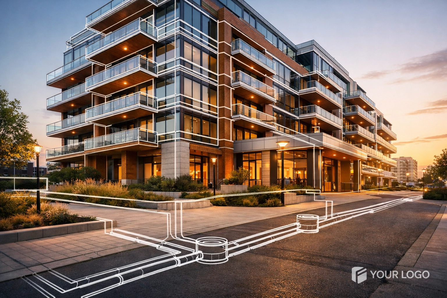 Completed Ontario residential development project following successful site plan approval and civil engineering design.