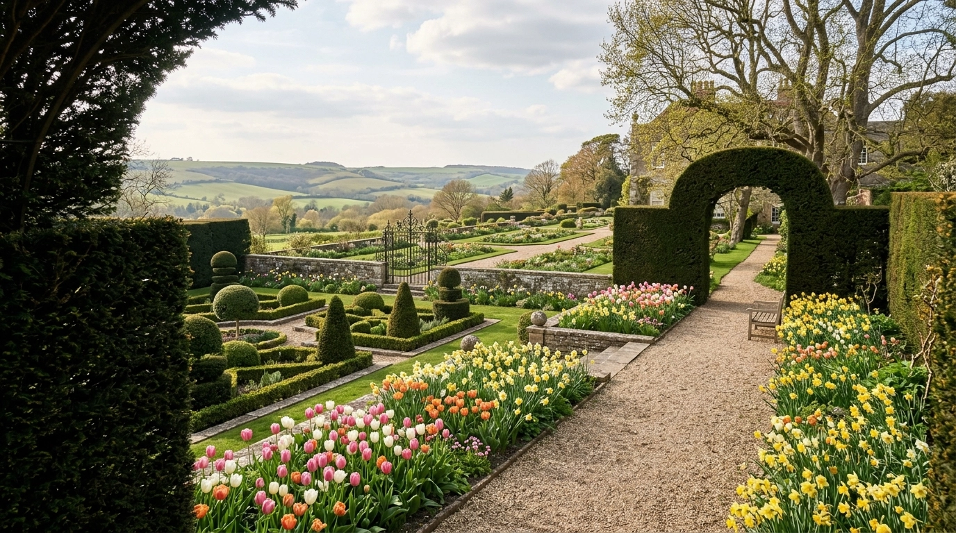 Hinton Ampner Gardens in Spring