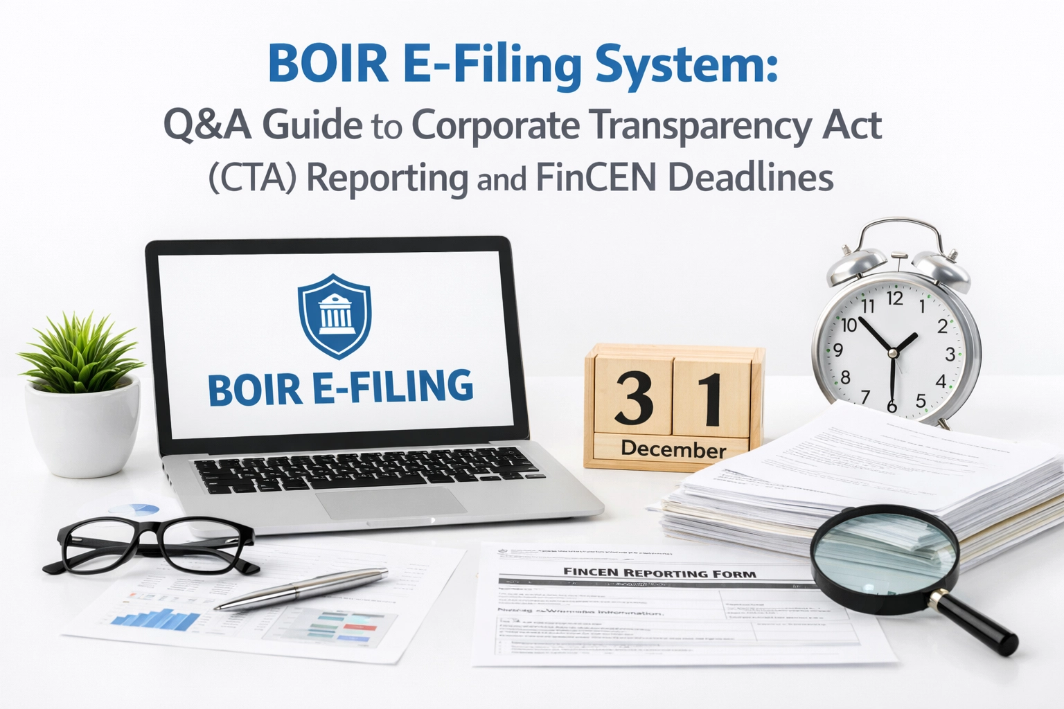 [HERO] BOIR E‑Filing System: Q&A Guide to Corporate Transparency Act (CTA) Reporting and FinCEN Deadlines