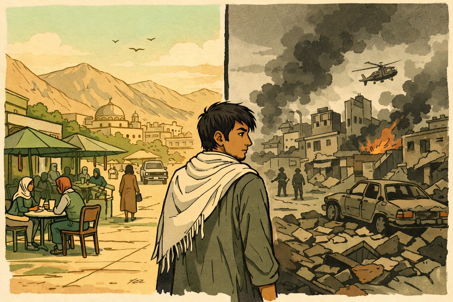 Kabul before and after war - gay historical romance set in Afghanistan's tragic transformation