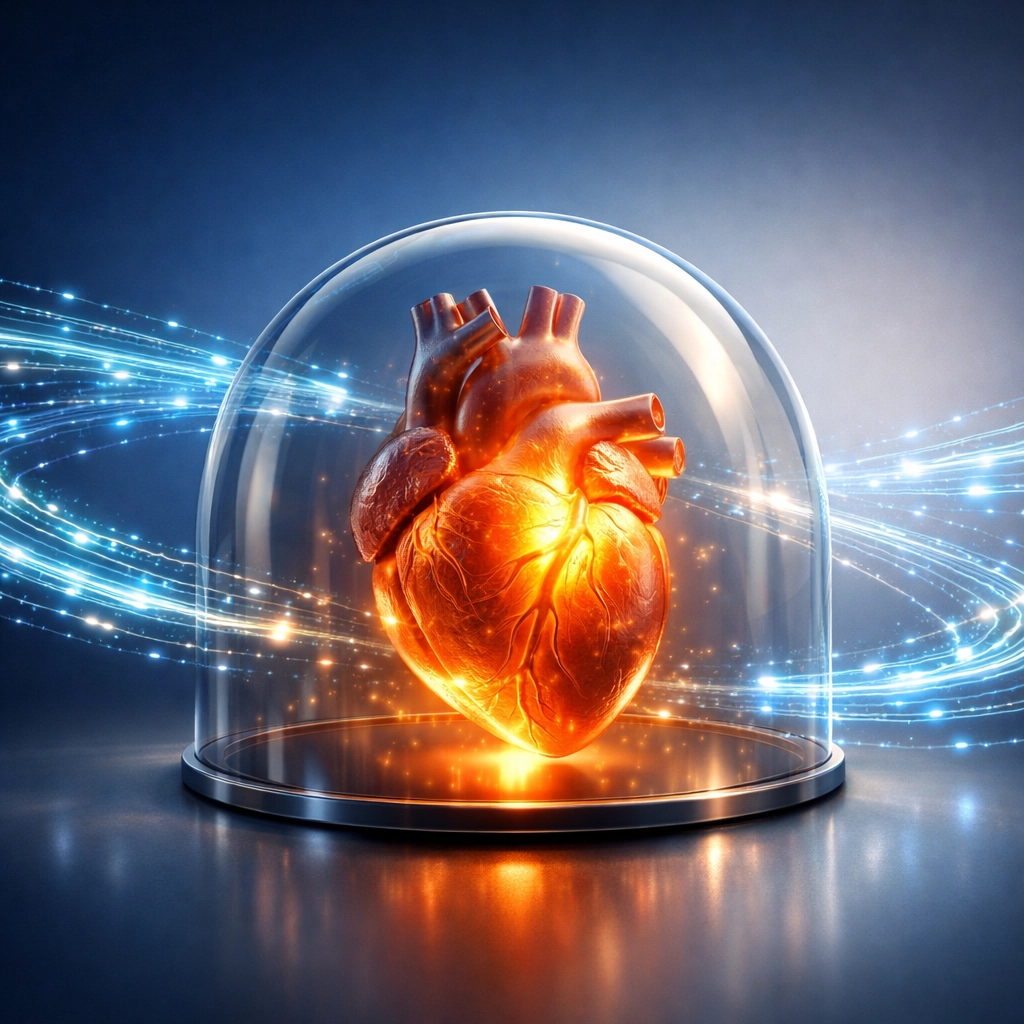 Protected heart symbolizing spiritual peace while staying informed about news