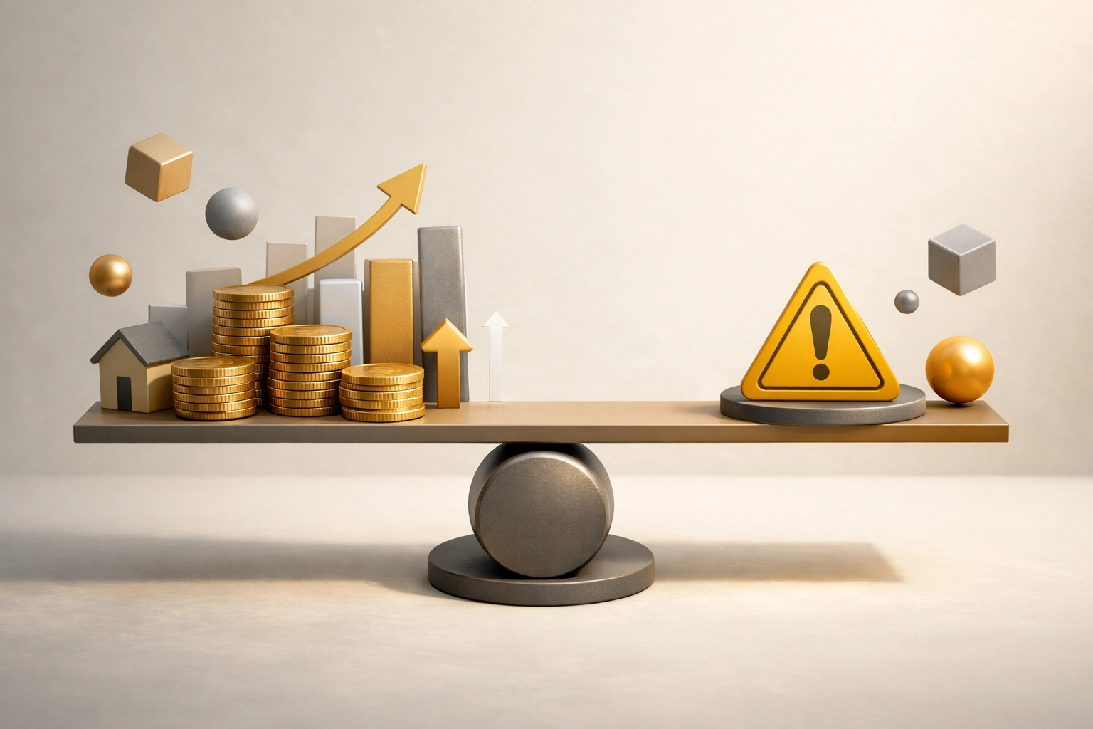 Balanced scale representing equity compensation and deferred comp strategy