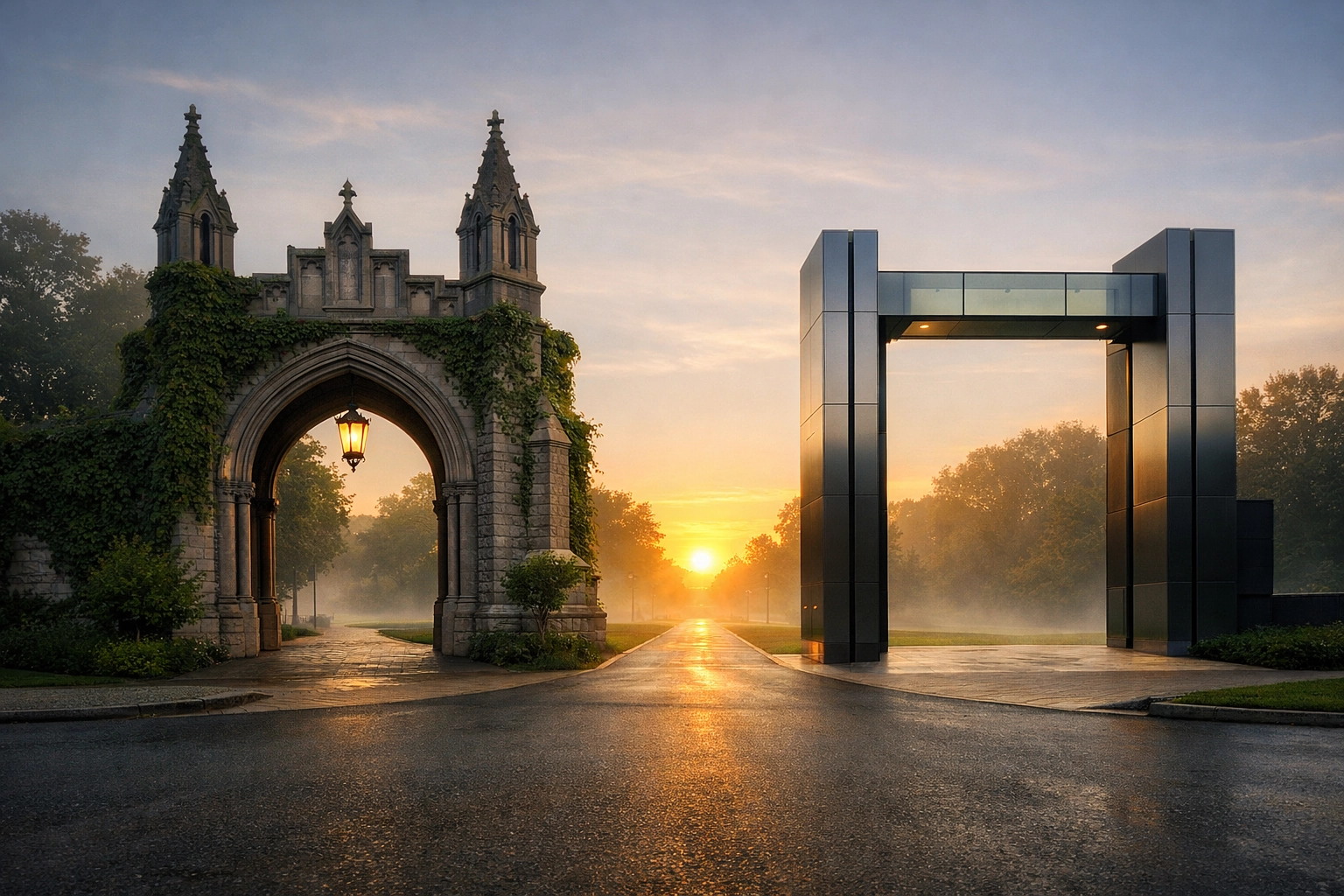 Ivy League and Canadian university gates at a crossroads for college admissions strategy.