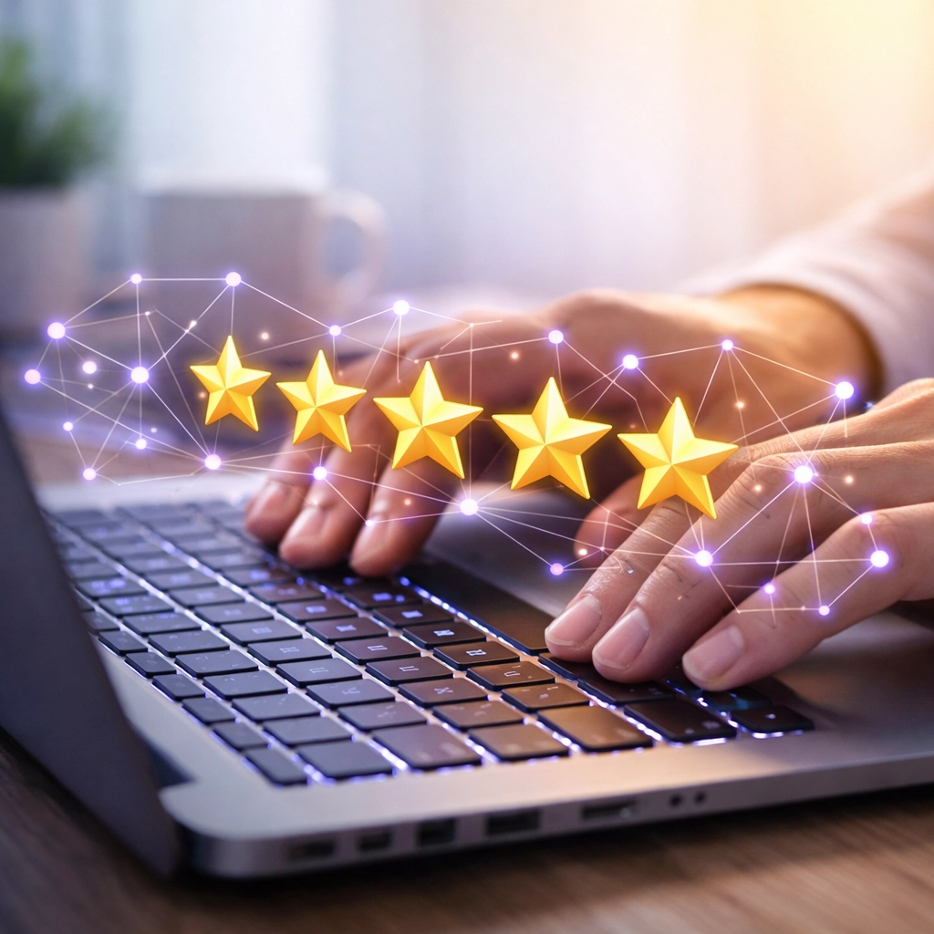 Implementing local business schema markup to display star ratings and reviews in search engine results.