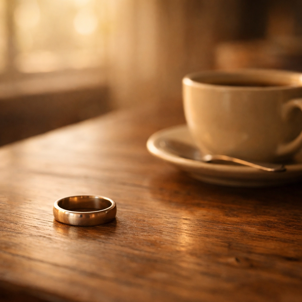 Wedding ring symbolizing marriage and divorce transition in Virginia