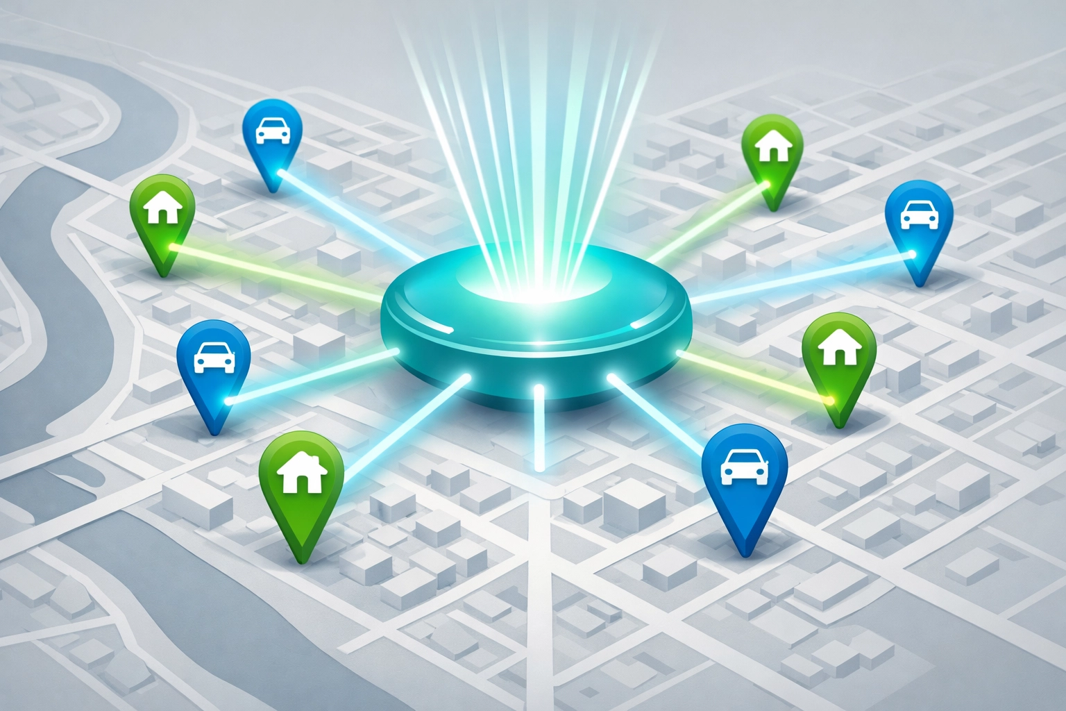 Centralized dashboard connecting multiple car rental locations