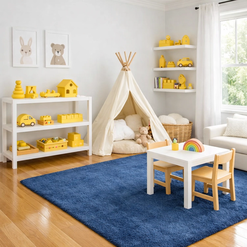 A sanitized and dust-free playroom in Newton MA maintained by a reliable house cleaning service Newton MA.