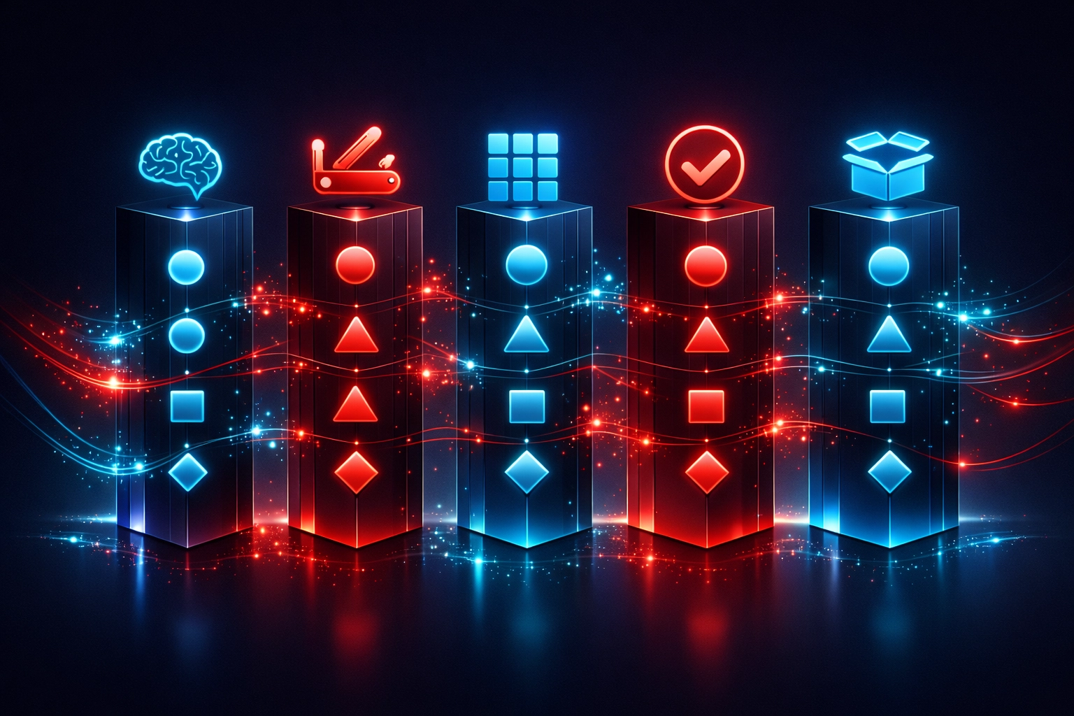 Comparison visualization of top 5 business automation tools for non-technical founders