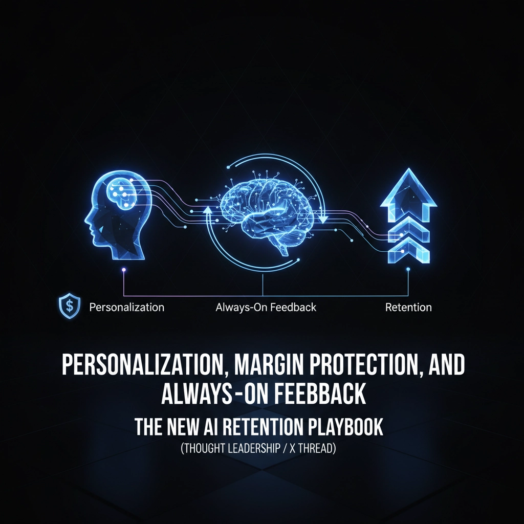 Personalization, Margin Protection, and Always-On Feedback: The New AI Retention Playbook (Thought Leadership/X Thread)
