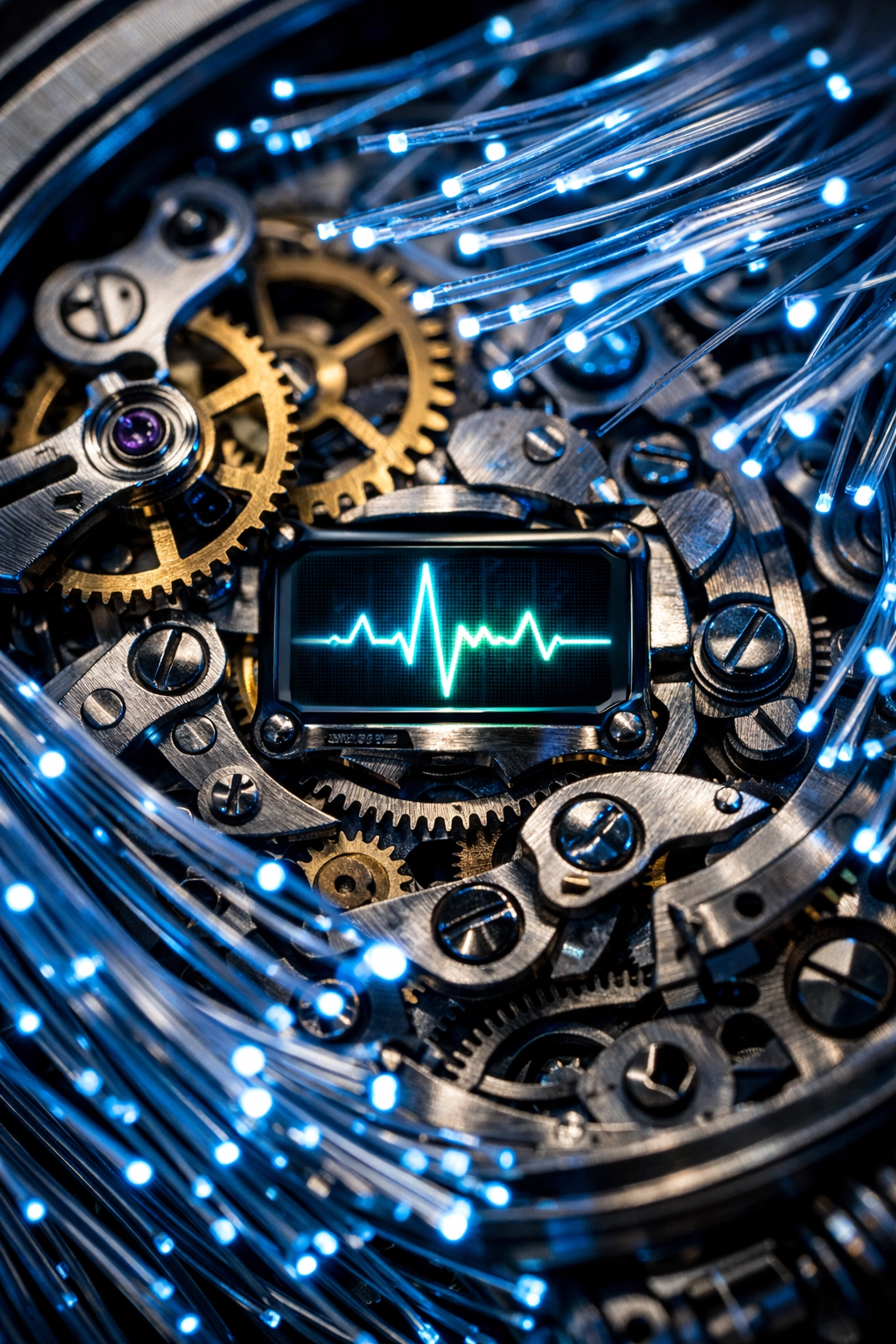 A technical clock mechanism symbolizing the continuous cycle of content freshness and SEO maintenance.