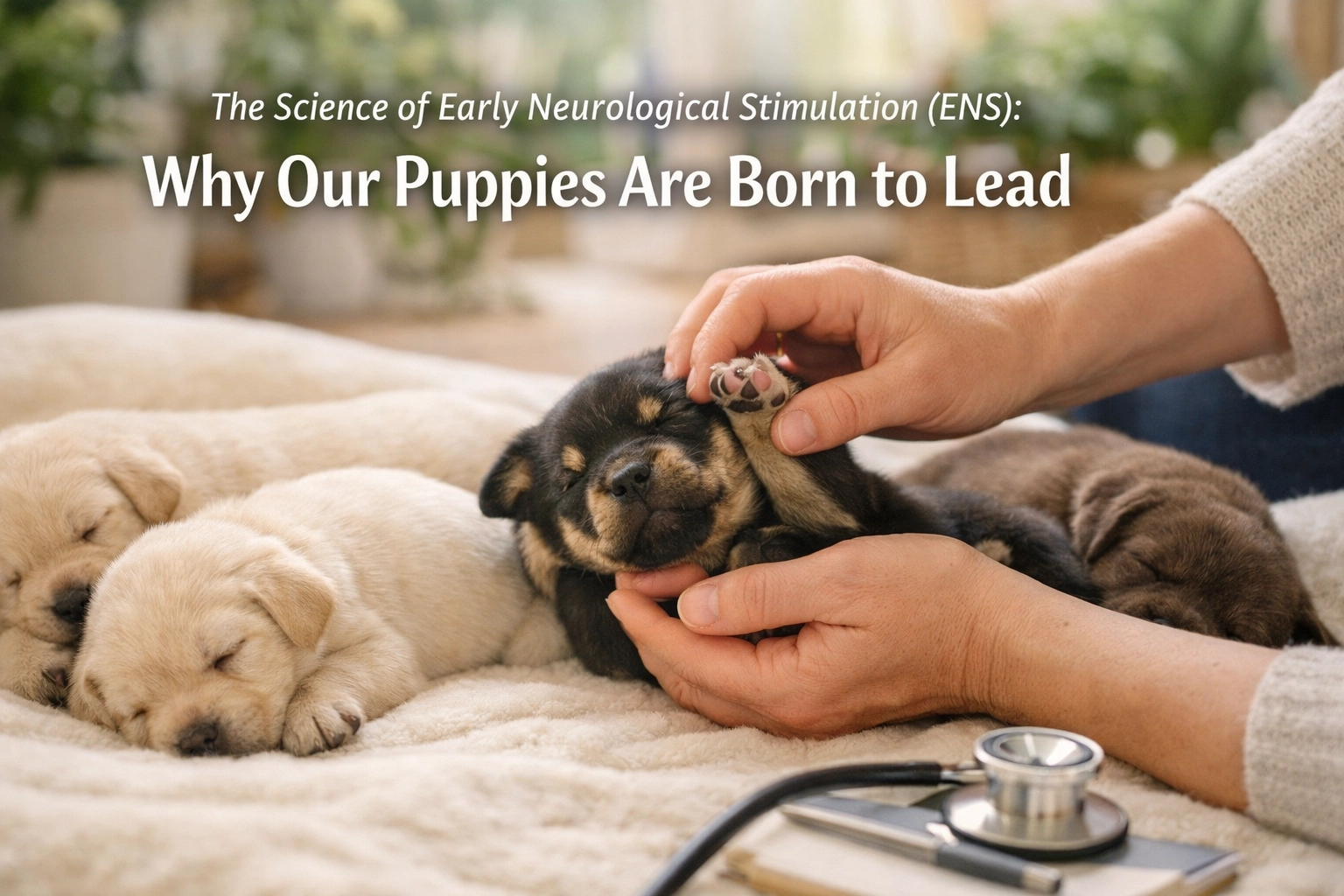 [HERO] The Science of Early Neurological Stimulation (ENS): Why Our Puppies Are Born to Lead