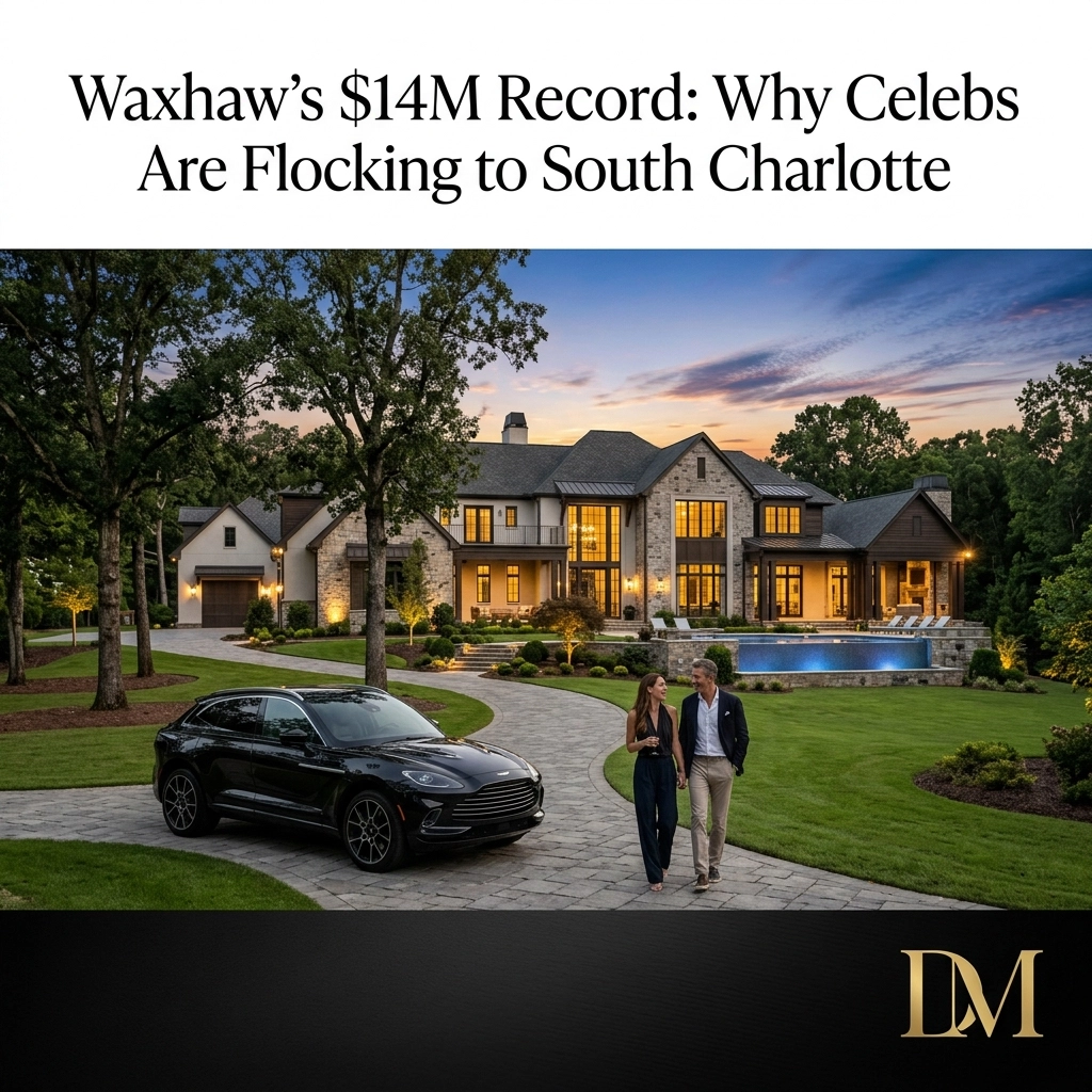 feature image of Waxhaw’s $14M Record &amp; Celebrity Luxury Real Estate in Charlotte