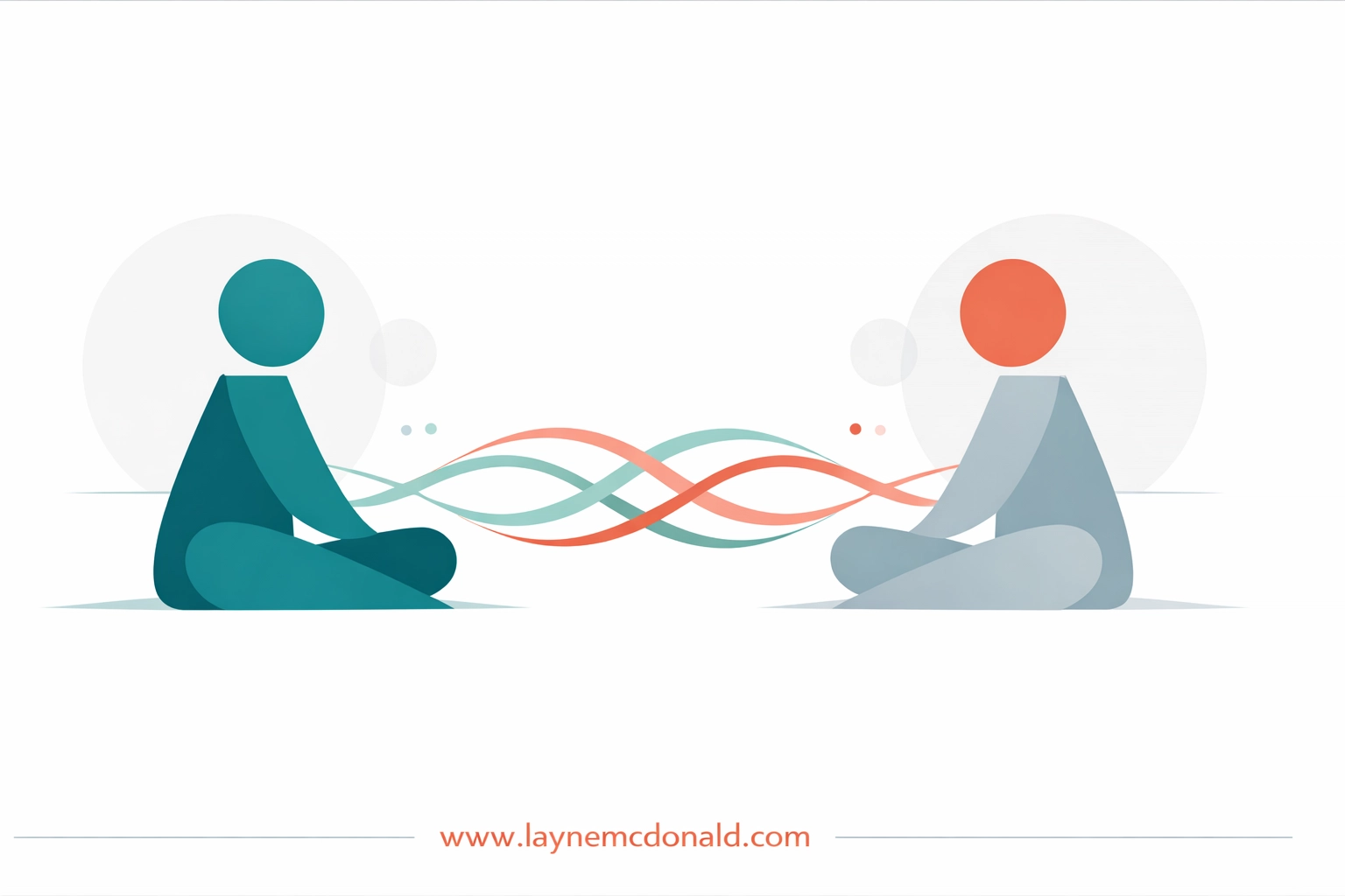 Two figures connected in conversation showing authentic Christian friendship and community