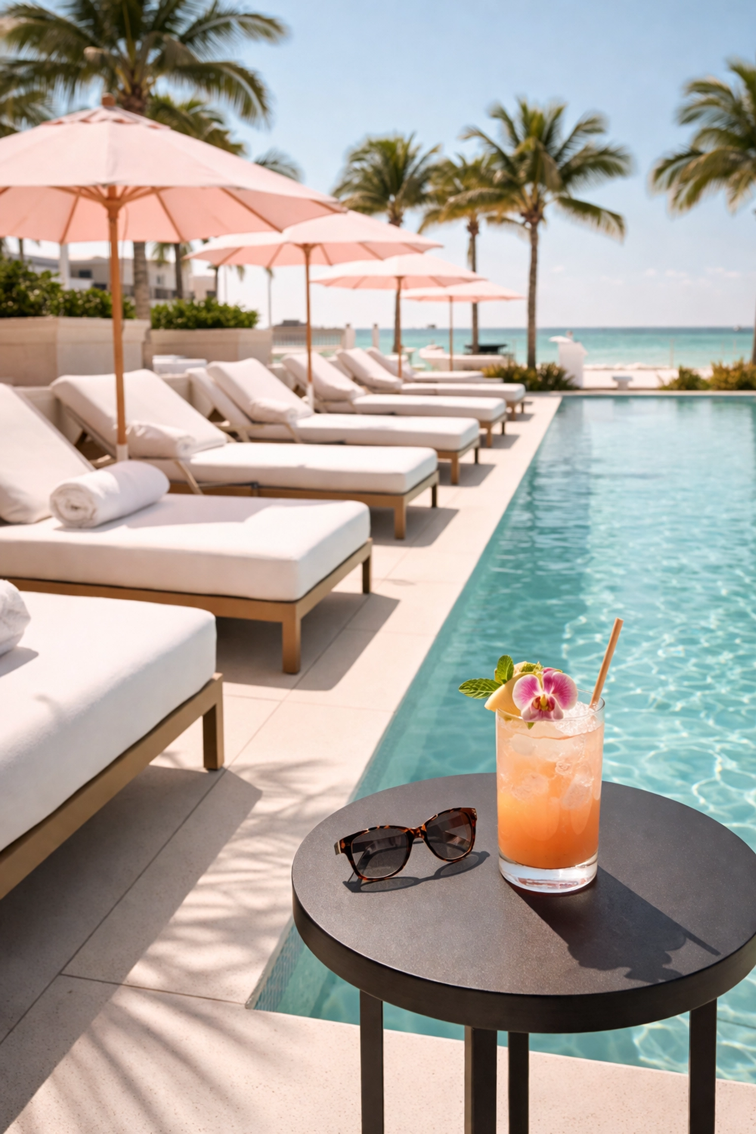 Luxury all-inclusive resort poolside representing high-commission travel affiliate programs