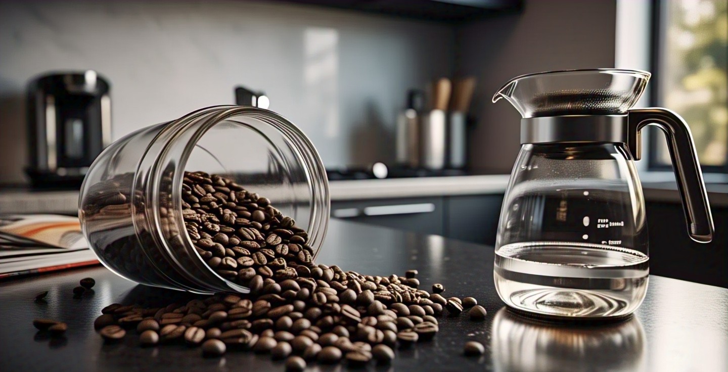 Coffee Beans and Brewing Setup