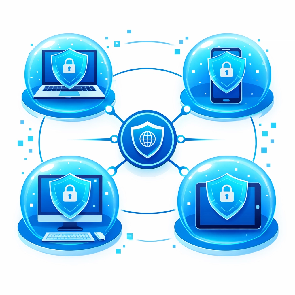 Endpoint protection securing laptops, smartphones, tablets and computers on Sarasota business network