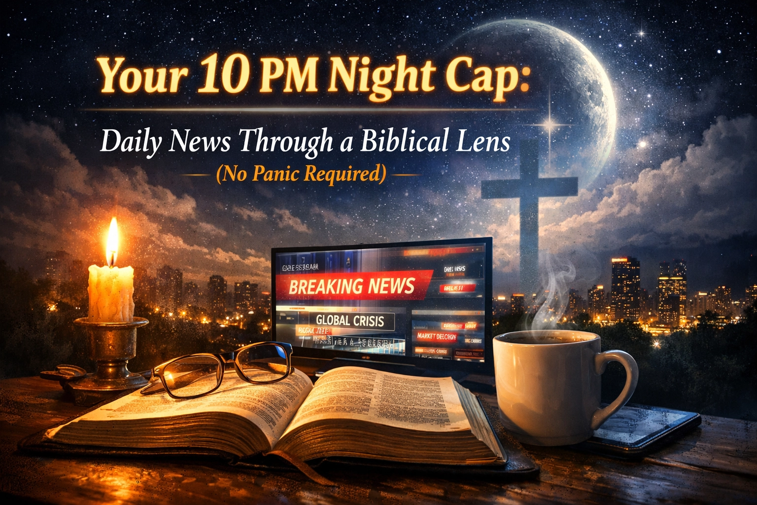 [HERO] Your 10 PM Night Cap: Daily News Through a Biblical Lens (No Panic Required)