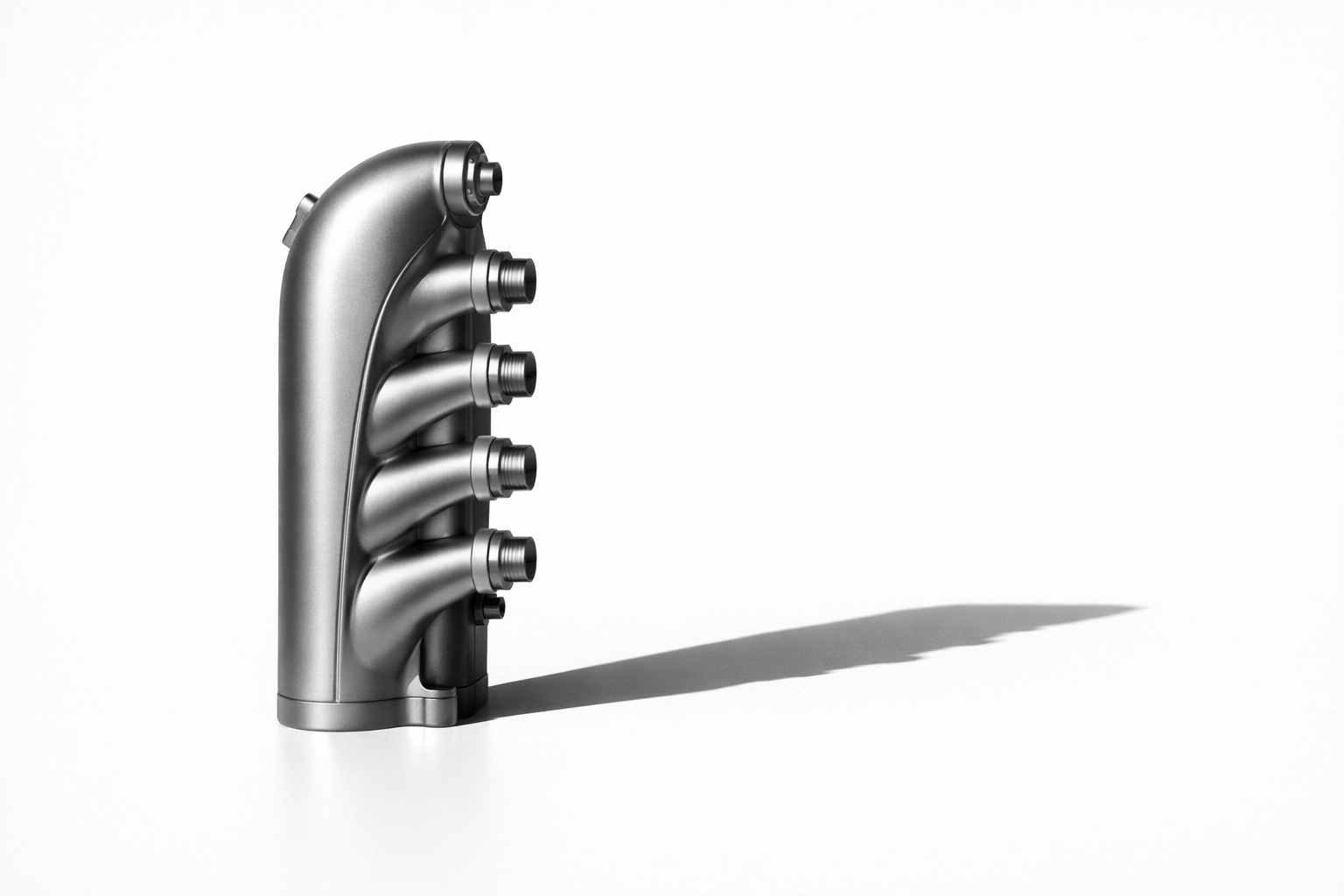 Industrial 3D printed manifold used in agile bridge production and rapid manufacturing. Industrial 3D printed manifold used in agile bridge production and rapid manufacturing.