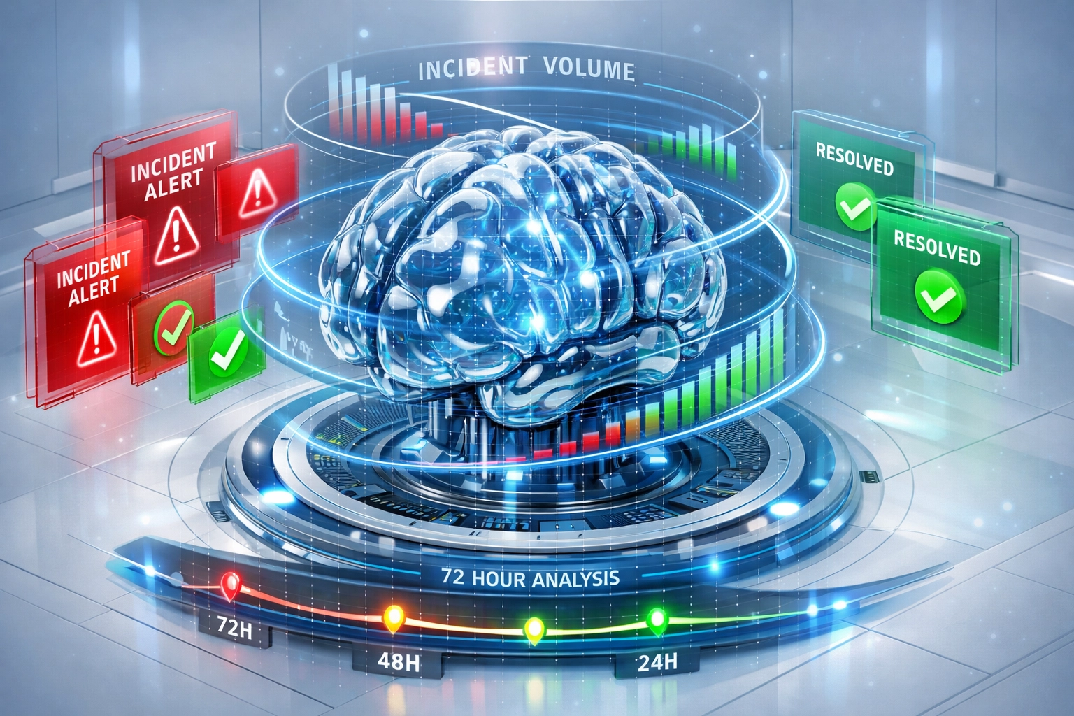 Predictive AIOps transforming incident alerts into automated resolutions with ServiceNow analytics